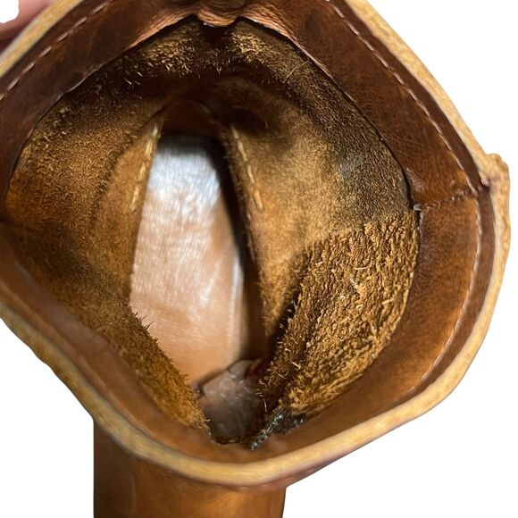 Frye Boots Womens Size 7 Brown Leather Western Ankle Pull On Boho Rodeo Booties - Picture 8 of 12